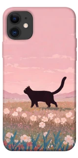 Чехол на Apple iPhone 11 (6.1") cat on a field фото 1 из 1