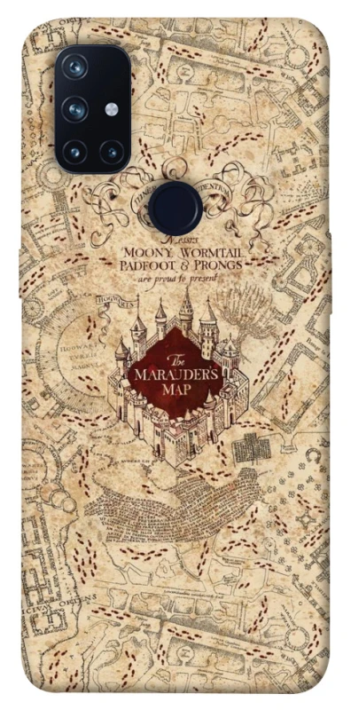 Чохол на OnePlus Nord N10 5G Harry Potter Marauder's Map фото 1 з 1