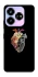 Чохол на ZTE Nubia V60 Desing Heart with flowers фото 1 з 1