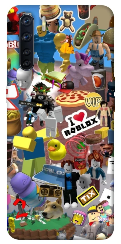 Чехол на Oppo A91 Roblox collage ver.5 фото 1 из 1