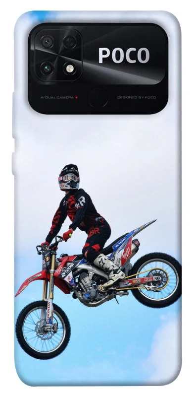 Чохол на Xiaomi Poco C40 Мотокрос фото 1 Чохол на Xiaomi Poco C40 Мотокрос фото 1 з 1