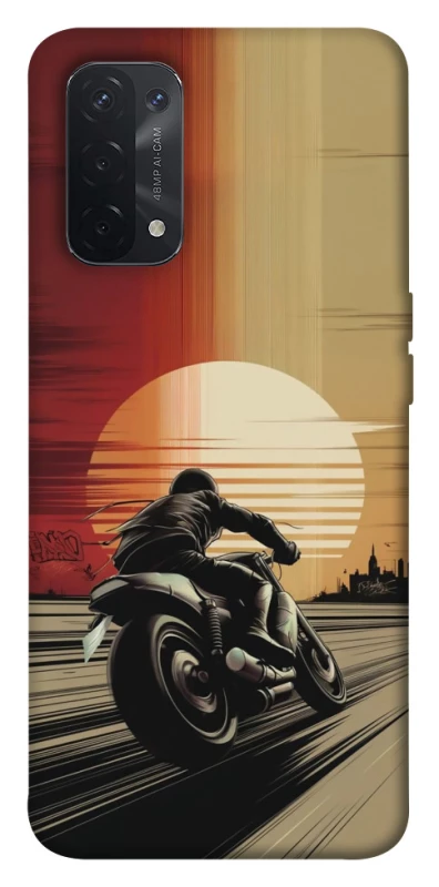 Чехол на Oppo A54 5G / A74 5G Motorcycle фото 1 из 1
