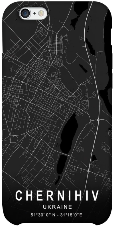 Чохол на Apple iPhone 6/6s plus (5.5") Chernihiv map фото 1 з 1