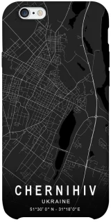 Чохол на Apple iPhone 6/6s plus (5.5") Chernihiv map фото 1 з 1
