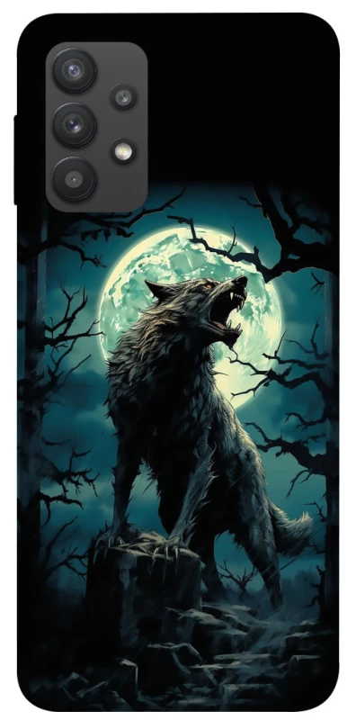 Чохол на Samsung Galaxy A32 (A325F) 4G Вовк під місяцем фото 1 з 1