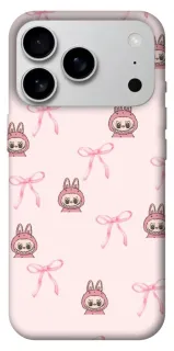 Чехол на Apple iPhone 18 Pro Max Pink bows and Labubus фото 1 из 1