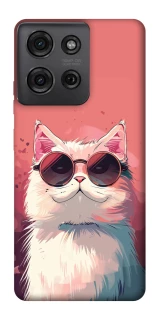 Чохол на Motorola Moto G75 Сat with glasses фото 1 з 1