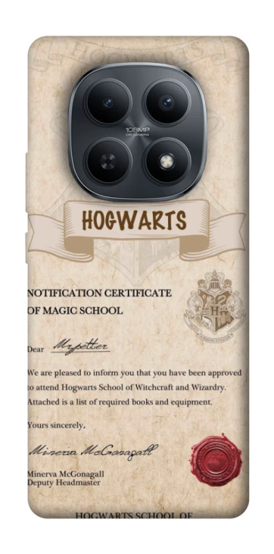 Чохол на Xiaomi Redmi Note 15 4G/5G (EU) The Hogwarts acceptance letter фото 1 з 1