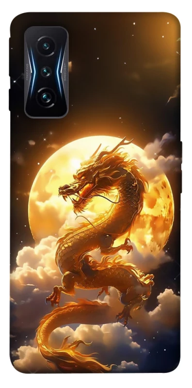 Чехол на Xiaomi Poco F4 GT Golden Dragon фото 1 из 1