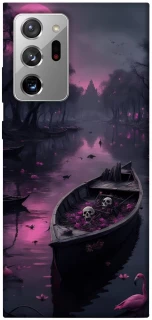 Чехол на Samsung Galaxy Note 20 Ultra Boat and flamingo фото 1 из 1