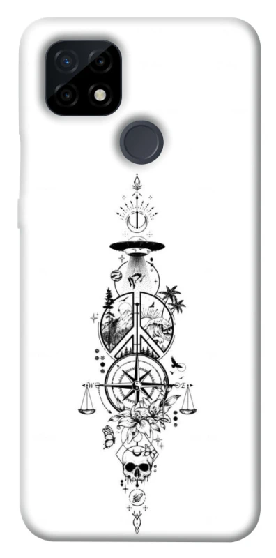 Чехол на Realme C21 Tattoo ver.7 фото 1 из 1