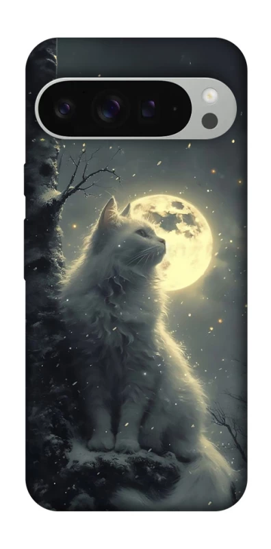 Чехол на Google Pixel 9 Pro XL Кот под луной фото 1 из 1