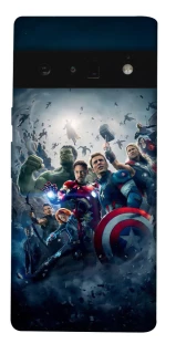 Чехол на Google Pixel 6 Pro Marvel heroes фото 1 Чехол на Google Pixel 6 Pro Marvel heroes фото 1 из 1