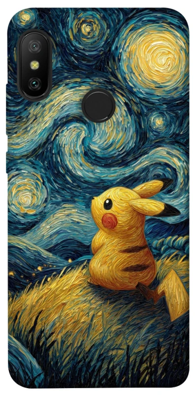 Чохол на Xiaomi Mi A2 Lite / Xiaomi Redmi 6 Pro Pikachu and Van Gogh фото 1 з 1