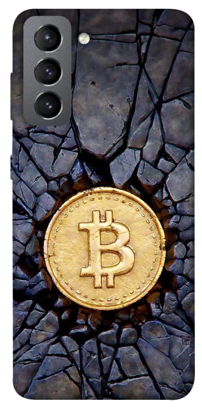 Чохол на Samsung Galaxy S21 FE Bitcoin cracks фото 1 з 1