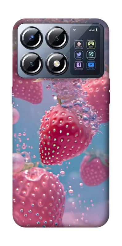 Чохол на Xiaomi POCO X8 Pro Полуниця в воді фото 1 з 1