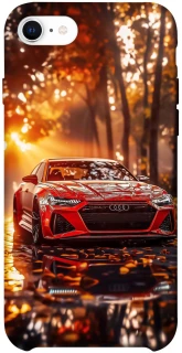 Чехол на Apple iPhone SE (2020) Audi at sunset фото 1 из 1