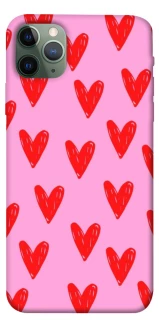 Чехол на Apple iPhone 11 Pro Max (6.5") Red hearts 2 фото 1 из 1