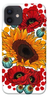 Чехол на Apple iPhone 12 (6.1") Подсолнечники и маки фото 1 из 1