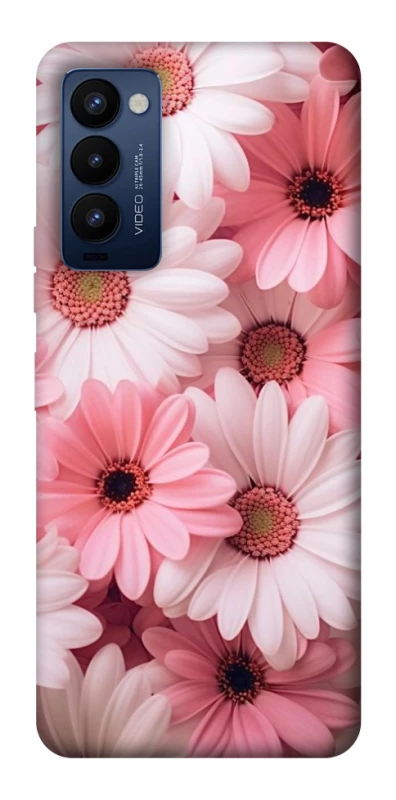 Чехол на TECNO Camon 18 Pro Розовые цветы v2 фото 1 из 1