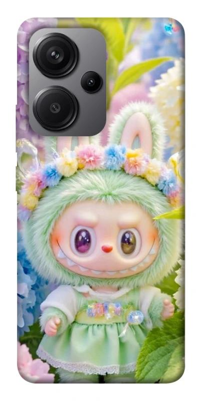 Чехол на Xiaomi Redmi Note 13 Pro+ Labubu & Flowers ver.2 фото 1 из 1