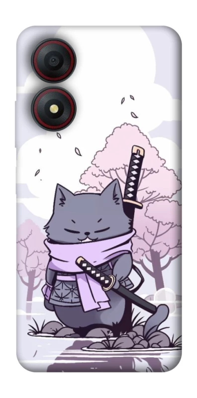 Чехол на ZTE Blade A34 4G Samurai cat фото 1 из 1