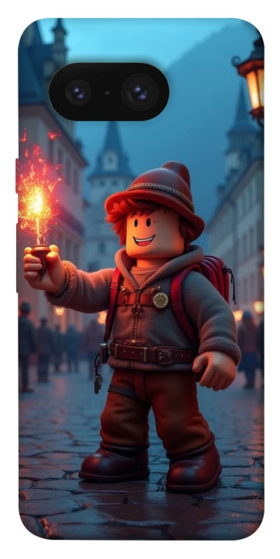 Чохол на Google Pixel 8 Roblox Fire Logo Blue Flames фото 1 з 1