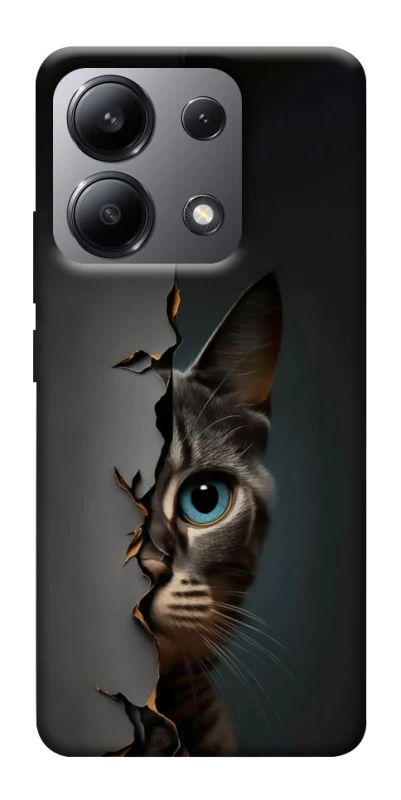 Чехол на Xiaomi Redmi Note 13 4G Кот-подглядыватель v2 фото 1 из 1