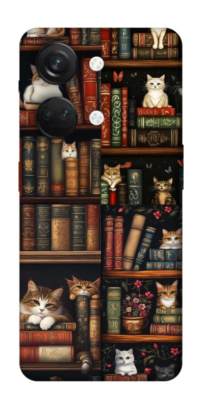 Чохол на OnePlus Nord 3 Cats & Books фото 1 з 1