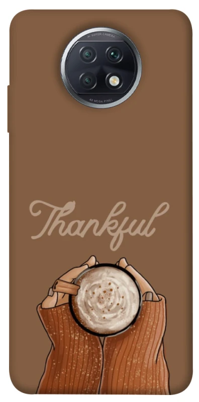Чехол на Xiaomi Redmi Note 9 5G / Note 9T Thankful coffee фото 1 из 1