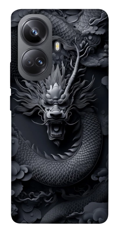 Чехол на Realme 10 Pro+ black dragon фото 1 из 1