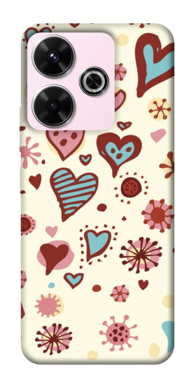 Чохол на Xiaomi Poco M6 4G Pretty hearts фото 1 з 1