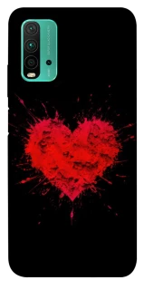 Чехол на Xiaomi Redmi Note 9 4G / Redmi 9 Power Splash heart фото 1 из 1