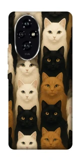 Чохол на Honor 200 Colorful Cat Collage фото 1 з 1