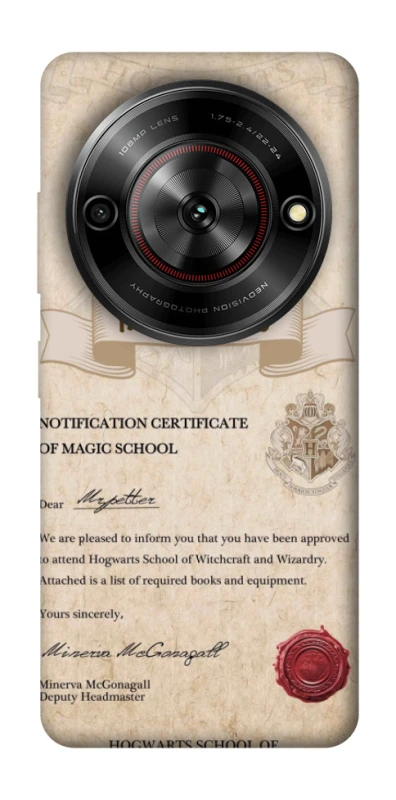 Чехол на ZTE Nubia Focus The Hogwarts acceptance letter фото 1 из 1