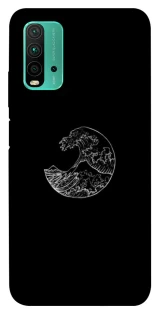 Чохол на Xiaomi Redmi Note 9 4G / Redmi 9 Power Black tsunami фото 1 з 1