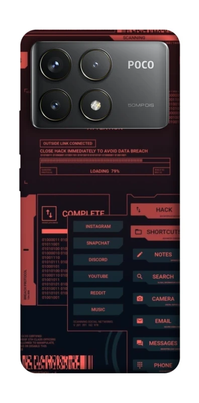 Чохол на Xiaomi Poco F6 Pro Attention фото 1 з 1