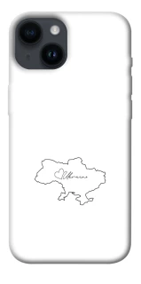Чохол на Apple iPhone 14 (6.1") Ukraine map фото 1 з 1