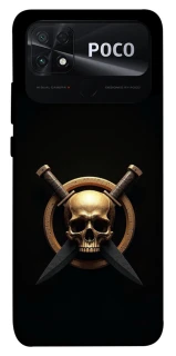 Чехол на Xiaomi Poco C40 Golden Skull фото 1 из 1