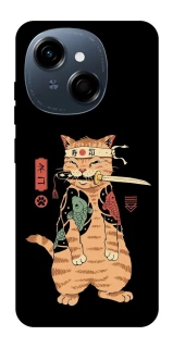 Чохол на TECNO Spark Go 1 Кіт-самурай фото 1 з 1