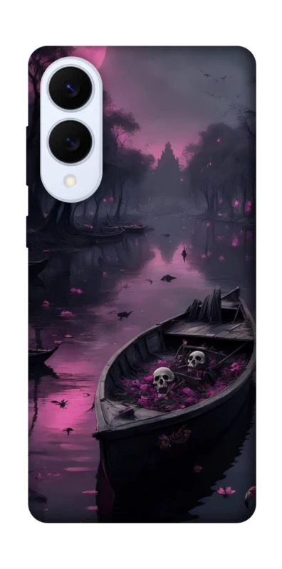 Чохол на Samsung Galaxy S25 Edge Boat and flamingo фото 1 з 1