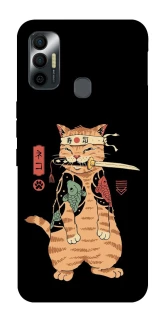 Чохол на TECNO Spark 7 Кіт-самурай фото 1 з 1