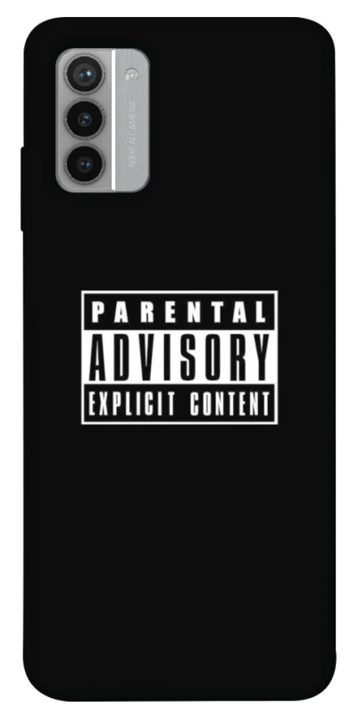 Чохол на Nokia G42 Parental Advisory Label фото 1 Чохол на Nokia G42 Parental Advisory Label фото 1 з 1