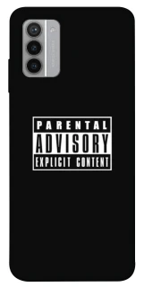 Чохол на Nokia G42 Parental Advisory Label фото 1 Чохол на Nokia G42 Parental Advisory Label фото 1 з 1