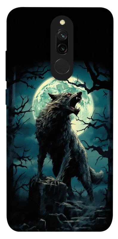 Чохол на Xiaomi Redmi 8 Вовк під місяцем фото 1 з 1
