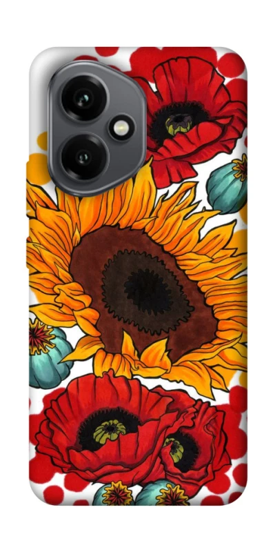 Чохол на Honor 400 Соняшники та маки фото 1 з 1