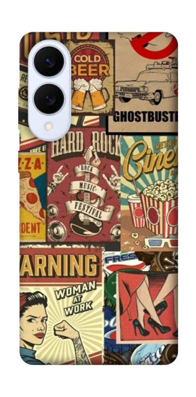 Чехол на Samsung Galaxy S25 Edge Retro collage ver.2 фото 1 из 1