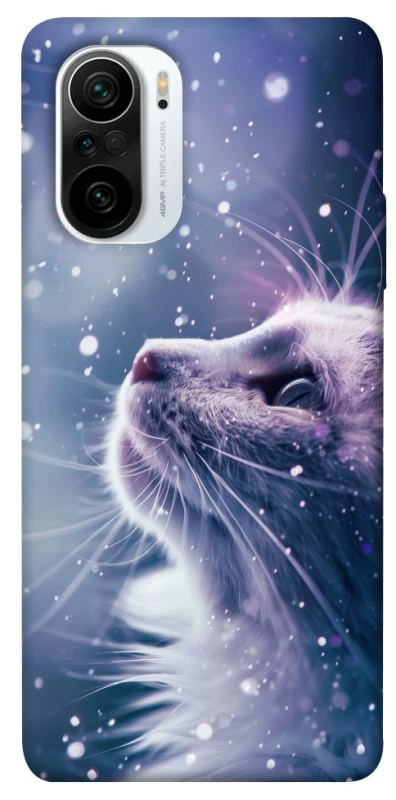 Чехол на Xiaomi Redmi K40 / K40 Pro / K40 Pro+ / Poco F3 Snow cat фото 1 из 1