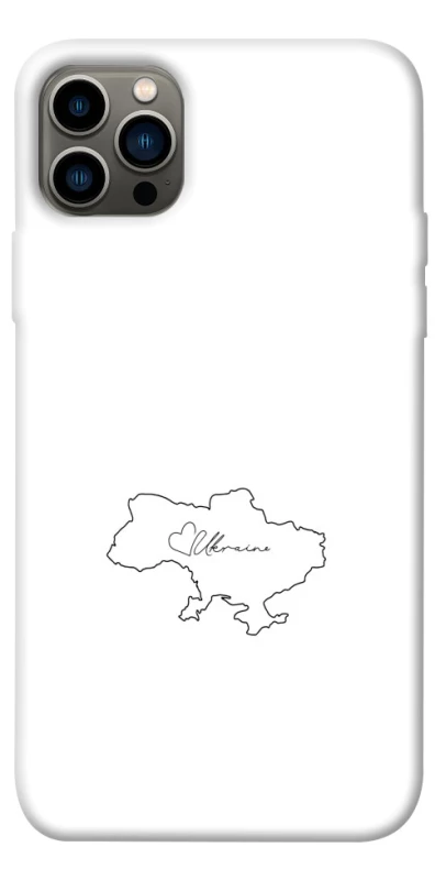 Чохол на Apple iPhone 12 Pro (6.1") Ukraine map фото 1 з 1