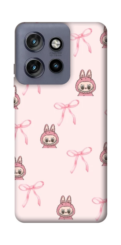 Чохол на Motorola Edge 50 Neo Pink bows and Labubus фото 1 з 1